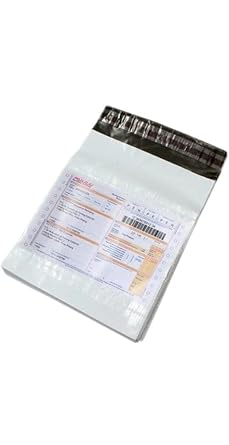 BASRAH NIWAR Courier Bag/Envelopes/Pouches/Cover55 Micron 16 x12 Inches (Pack of 50) Temper Proof Polybags for Shipping/Packing With Sealking Pod)