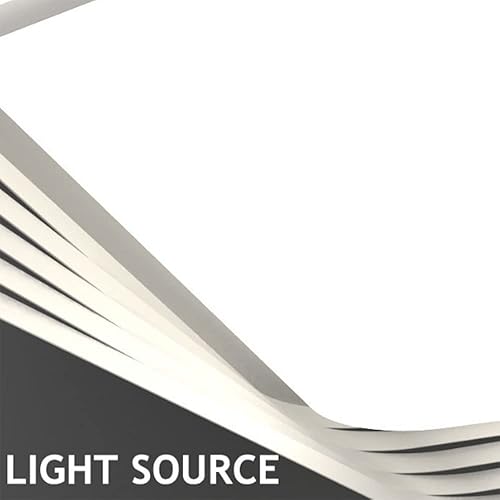 Miniatura 7 de Genérico Araña moderna, Modern Romantic Ceiling Light Fixture Dimmable Flush Mounted Lamp for Living Room Bedroom Kitchen White Acrylic LED