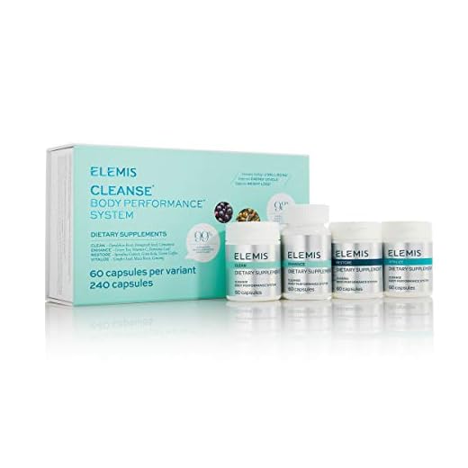 ELEMIS Cleanse* Body Performance System, Dietary Supplements,60 Count (Pack of 4)