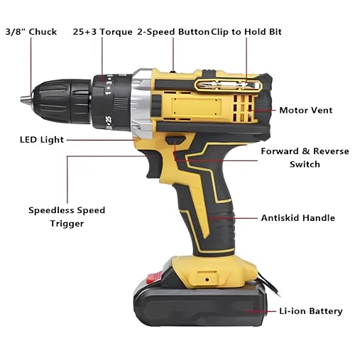 Brushless Furadeira Parafusadeira 3/8