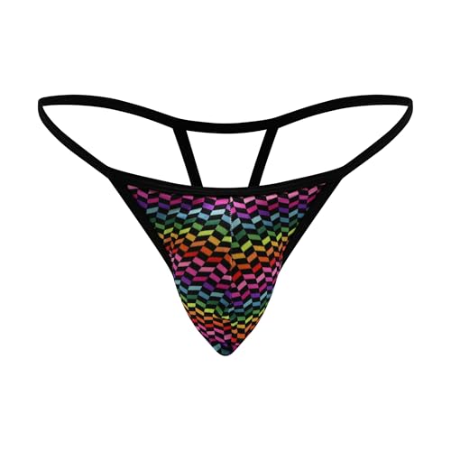 Body Aware Rainbow Satin Men's G-String - Sexy Underwear for Men