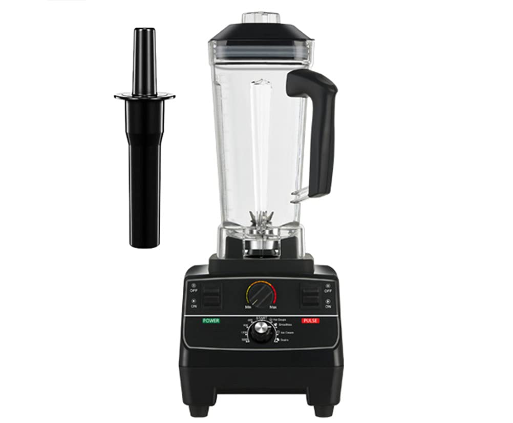 Xiaxia Countertop Blender,BPA Free 2L Can 2200W Professional Smart Timer Pre Programmed Blender Blender Juicer Food Processor Smoothie Machine Crusher,Black