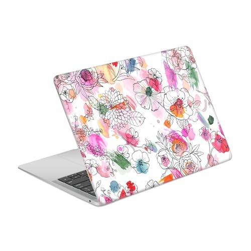Peau autocollant fleurs pastel MacBook Air 13.3 de bureau