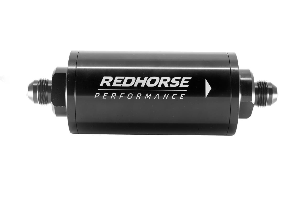Redhorse Performance Line Race Fuel Filter (Black) by Red Horse Performance – Model 4651-10-2