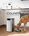 Courpal® Stainless Steel Dog Food Storage Container - 20 LB / 15 LB Dry Pet Food Container with Lids Airtight for Cat Dog Bird - 15L / 4 Gal Stackable Metal Large Sealed Animal Food Bin with Scoop