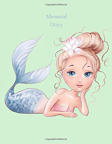 Mermaid Diary: Sea Themed Blue Large Watercolor Composition Notebook, College Ruled Lined Journal, Pastel Colorful Diary, School Classroom Colorful ... (Colorful Mermaid Watercolor Journals)