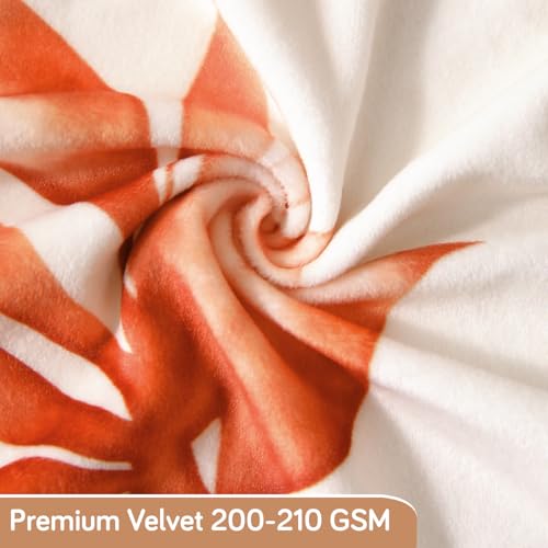 Image of HOKIPO Premium Velvet Cover Set for 4 Dining Chairs + 1 Dining Bench, Amber Serene Flora (AR-5799-D3)