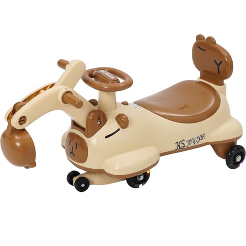 Coche Correpasillos Niños 1 Años, Correpasillos Car con Ruedas LED Susurrantes, Volante 360° y Música, Tractor Correpasillo para Niños 1 2 3 4 5 Años
