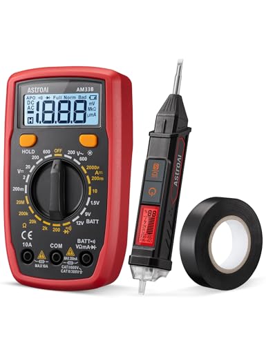 AstroAI AstroAI Electrical Test Kit ETK1, Digital Multimeter, Non-Contact Voltage Tester & Screwdriver, Electrical Tape, an Ideal Set for Electricians, DIYers, Handymen