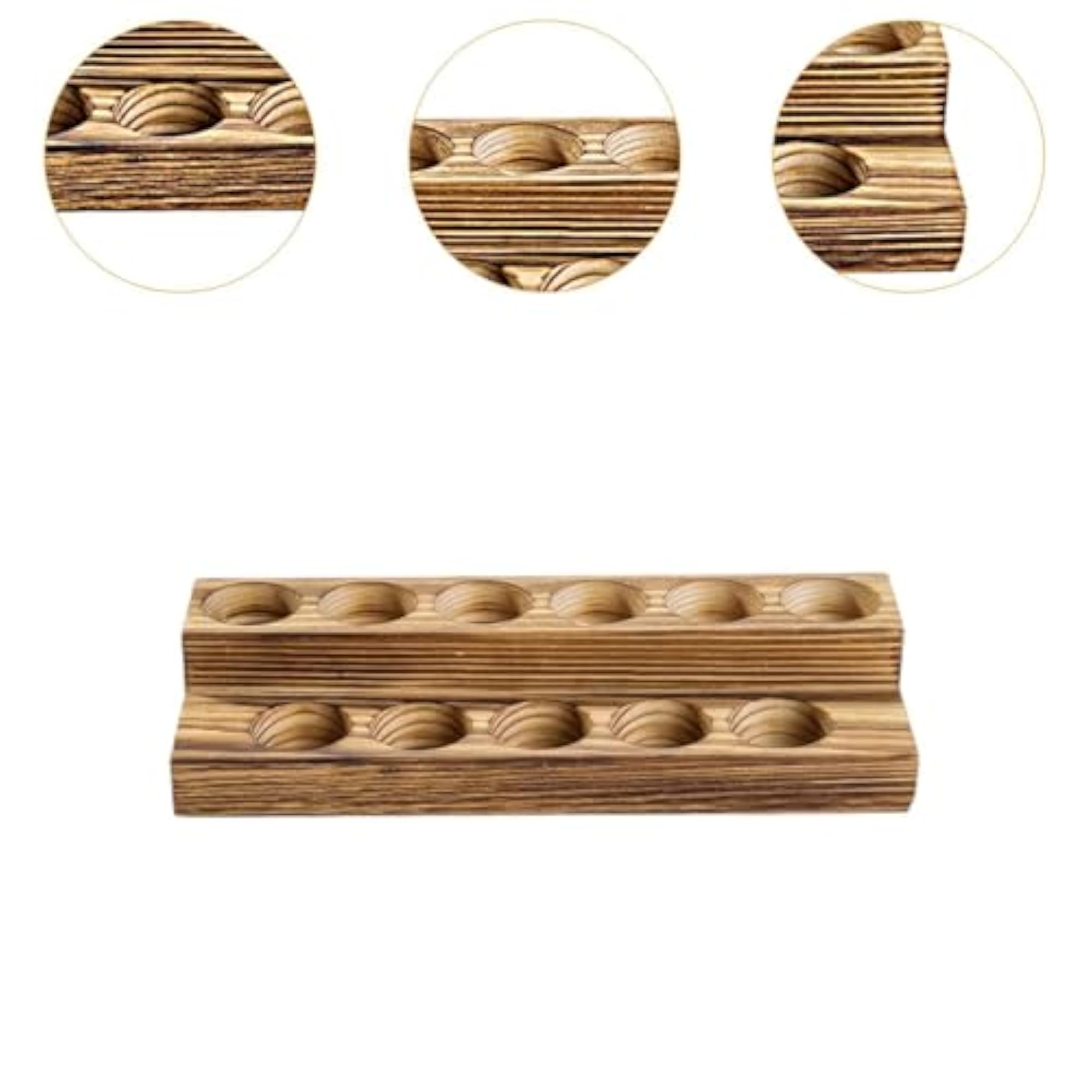 Wooden Essential Oil Bottle Storage Stand, 2 Tier