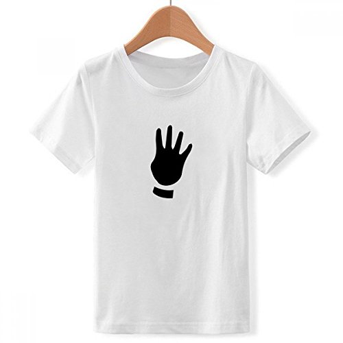 T-shirt quatre crew avec imprimé silhouette artistique et col blanc