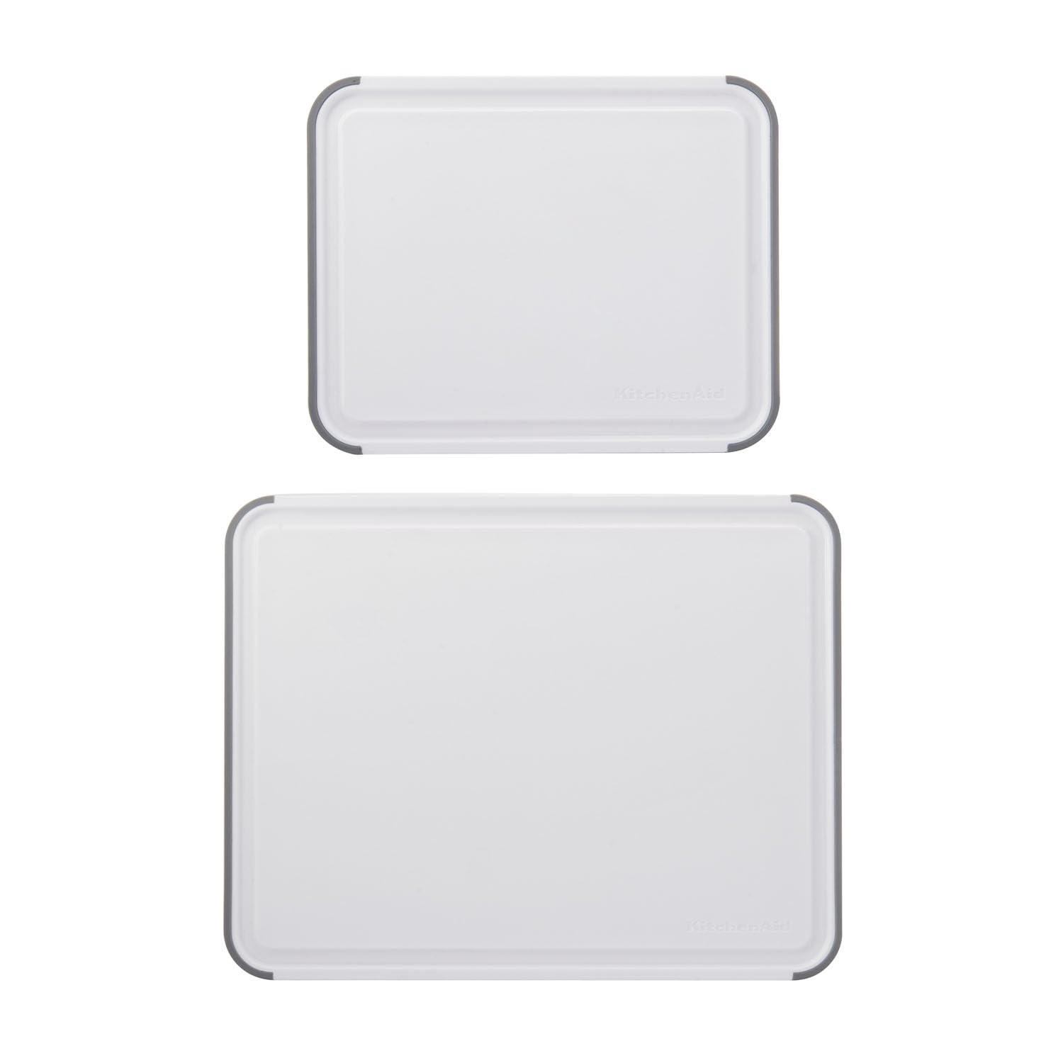 KitchenAid Classic 2pc Polypropylene Chopping Board Set, 20 x 25cm, 35 x 28cm in White
