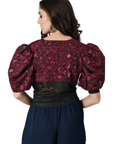 Image of EYEBOGLER Vibrant Visions Trendy Women's Print Regular Fit Tops