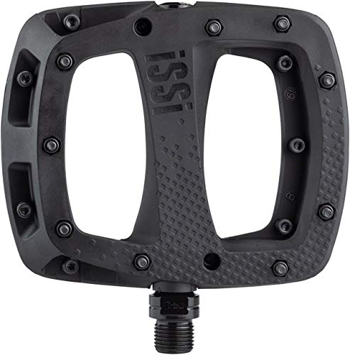 iSSi -Thump 9/16\" Flat Bicycle Pedals, Replaceble Pins, Standard Size, Black