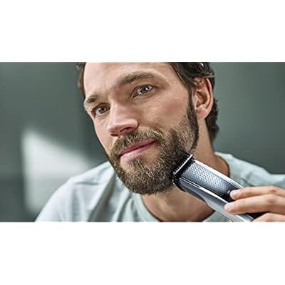 Philips Beard Trimmer and Hair Clipper Series 5000 - Black and Silver - No Blade Oil Needed