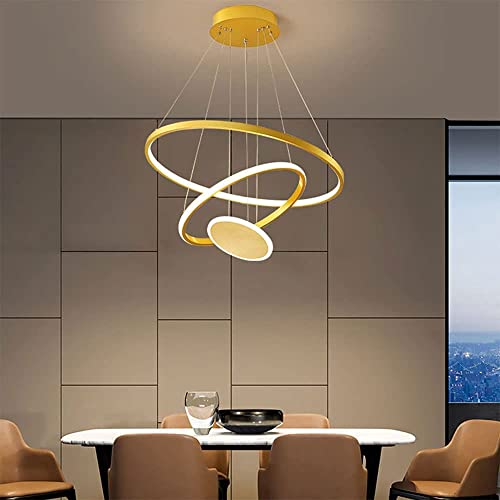Lustre LED moderne rond à intensité variable pour bars et comptoirs - 3