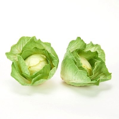 Artificial Vegetables Cabbage or Lettuce Head, Fake Food, Qty 3
