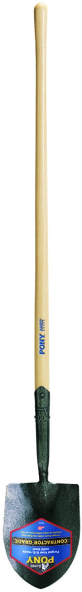 Jackson 1259700 J-450 Pony Round Point 8.75 in. Irrigation Shovel with 47 in. Hardwood Handle, Multi