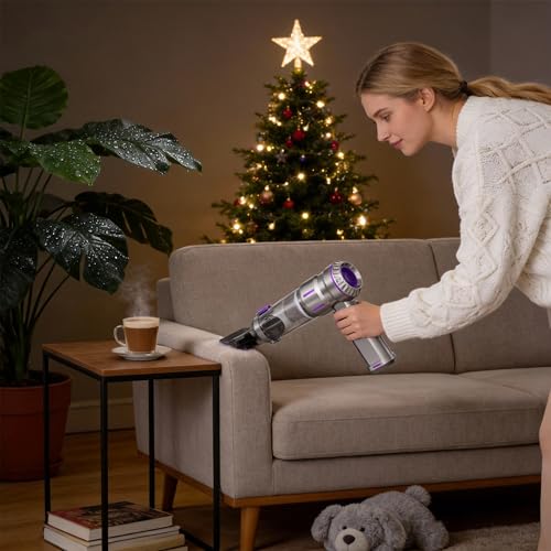 Image of Portable Cordless Handheld Car Vacuum Cleaner - Equipped with Advanced Brushless Motor, 3 Suction Modes, 25,000 Pa Max Suction Power, Type-C Charging,for Car, Sofa & Keyboard