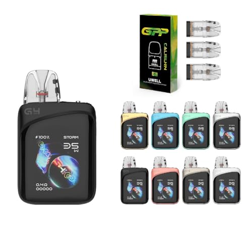 ���[�E�F�� Caliburn G4 Pro Koko �|�b�h 2000mAh 3ml �ő�35W 2.0�C���` HD �^�b�`�X�N���[�� �J�X�^�}�C�Y�\ UI �d�q�^�o�R Vape (�A�b�v�O���[�h GPP �����p�J�[�g���b�W 0.6�� 3�� + �x�C�v�o