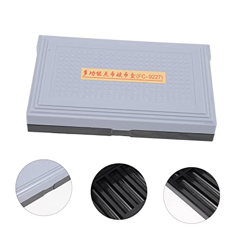 Caja organizadora multi-cuadrícula para monedas de plástico miniatura 7