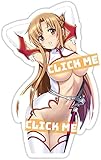 Yuuki Asuna-chan Sticker Asuna-chan Ecchi Waifu Sexy Girl Senpai Car Sticker Window Decal Laptop Bottle Skateboard Sticker