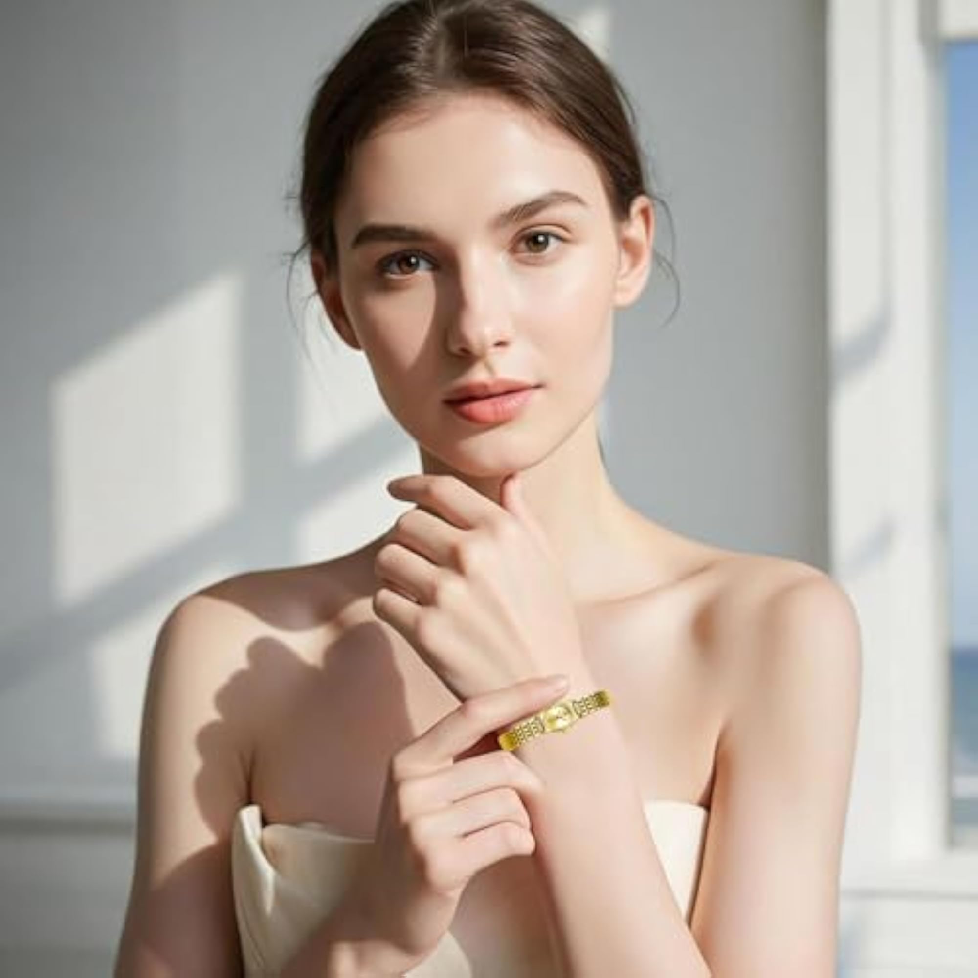 Women's Vintage Oval Waterproof Watch, Elegant Design