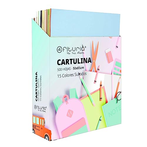 Papier couleur 50x65 cm en boîte de 500 pour ateliers créatifs