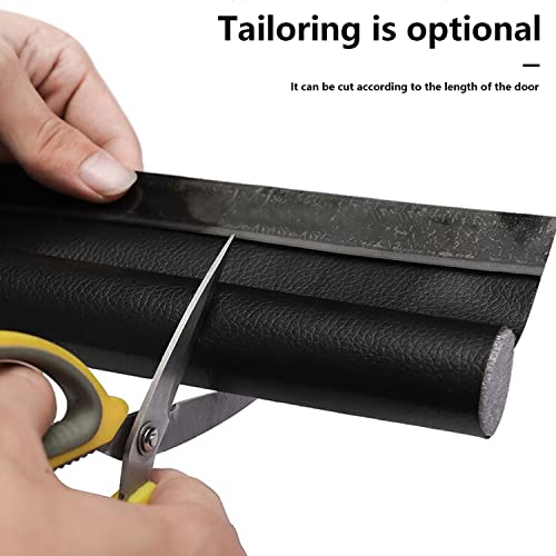 96 cm deurafdichting, zelfklevend, tochtstopper voor deuren, houdt tocht en tegen insecten, deurafdichting houdt warm en koud (zwart) - Image 5