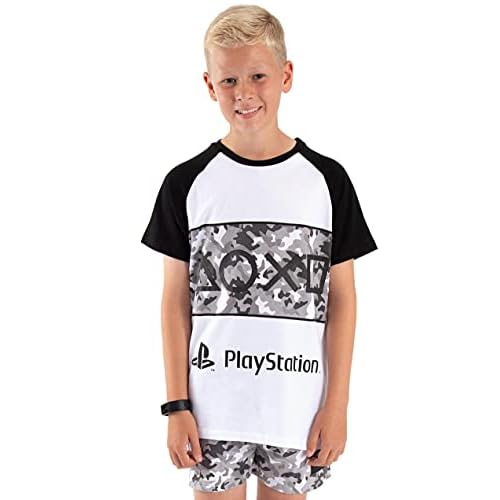 Playstation Pijamas Boys Game Camo PJs Opciones largas o Cortas 13-14 años