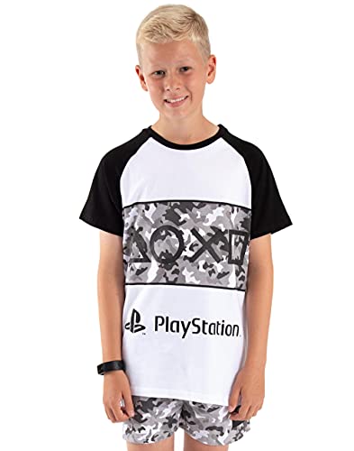 Playstation Pijamas Boys Game Camo PJs Opciones largas o Cortas 13-14 años