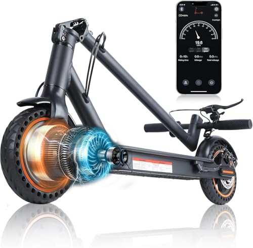 Electric Scooter, 500W Motor, Up to 19MPH & 19-21Miles Commuter Escooter, 8.5