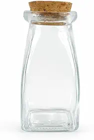Pote de Vidro 120ml com Tampa de Rolha – Mini Pote Hermético para Lembrancinhas, Doces, Temperos e Decoração (10)