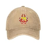 ROBEIUO Escudo de Armas de la Bandera de Sicilia: Gorra de Vaquero con la región siciliana Italiana, Gorra Militar, Gorra de Golf para Hombre y Mujer