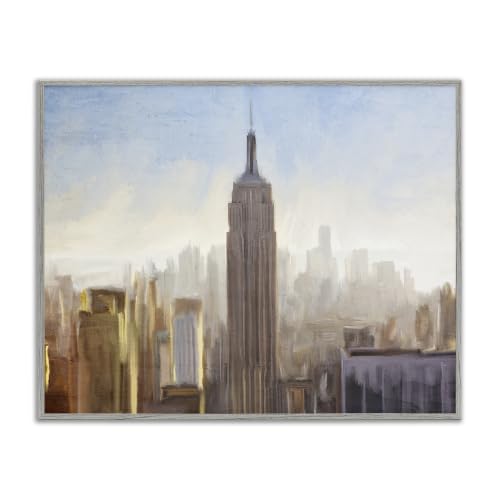 New York Cityscape Skyline, 16 x 20 Inch Framed Giclée Print