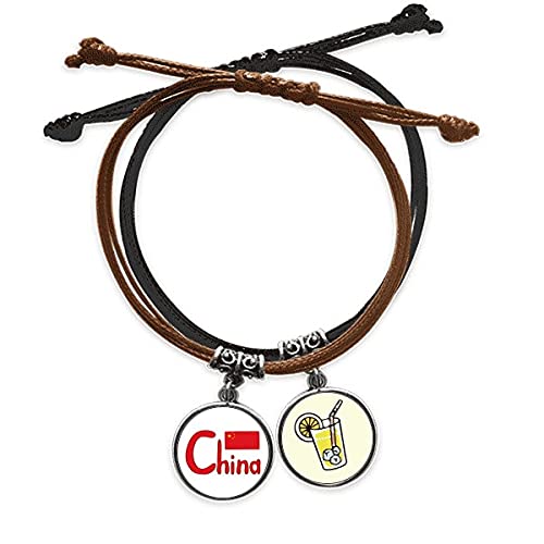 Bracelet de Chine rouge drapeau national pour votre style urbain quotidien