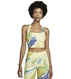 Nike Aurora Womens Cropped Marbled Tank Top (X Small, Light Zitron)