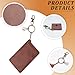 BEAMARKER Slim Minimalist Wallet Retro Front Pocket Wallets PU Leather RFID Blocking Credit Card Holder Fashion Badge Document Holder Bus Work Entrance Guard Keychain Card Bag for Men Women Brown