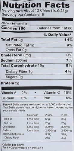 GREAT LAKES POTATO CHIPS Sea Salt; Pepper And Onion Potato Chips, 8 OZ