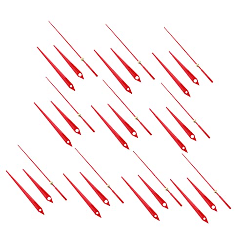 Garneck 10セット 掛け時計用アルミ製属 時計針 静音設計 軽量か簡単取付 修理交換パーツ