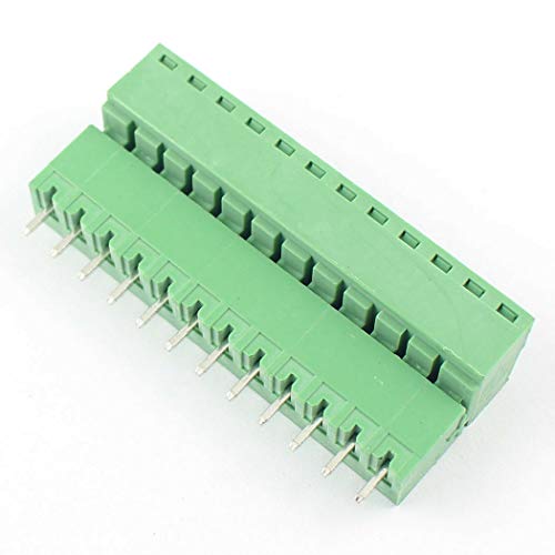 Dbparts 10 Sets 12-Pin (12 Pole) Straight Plug-In Screw Terminal Block Connector 3.81Mm Pitch Panel Pcb Mount Diy #TOP1