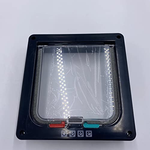 lifcasual Porta de gato em ABS, porta para cães, entrada e saída gratuitas, porta para animais de es
