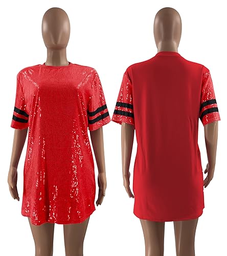 Image of PORRCEY Juniors Short Sleeve Sequin Funny Dress Shirts