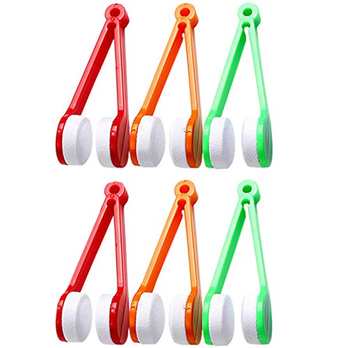 Peeps Glasses Cleaner Eyeglasses Cleaner Eye Glasses Cleaning Wipe Eyeglass Cleaner Tool Microfiber Spctacles 6 Pcs Random Color Soft Eyeglasses Cleaning Clip