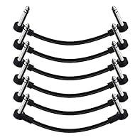 Excellent Durability and Flexibility: Sonicake guitar patch cable outer jacket has better tensile strength and abrasion resistance to prevent twisting and tangle-free Signal Stabilization and Faster Transmission: guitar pedal cable have high purity 2...