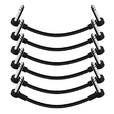 SONICAKE Cable Patch para Guitarra 15cm Cables Jack para Pedales Guitarra 6.35mm Cable Pedalera Patch Instrumento Patch Alambre Negro Paquete de 6 | Ya disponible en tu tienda friki favorita! En mundofriki.es! SONICAKE Cable Patch para Guitarra 15cm Cables Jack para Pedales Guitarra 6.35mm Cable Pedalera Patch Instrumento Patch Alambre Negro Paquete de 6 | Ya disponible en tu tienda friki favorita! En mundofriki.es!