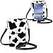 JEOCODY Cow Print Touch Screen Purse, Cell Phone Purse Crossbody Bags for Women Small, Mini Crossbody Phone Case
