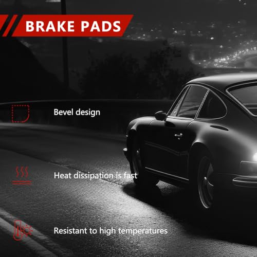 Image of Front Rear Ceramic Brake Pads Set D707 D828 Compatible with Toyota Avalon 2000-2004,Compatible with Camry 2000-2001,Compatible with Solara 2000-2003