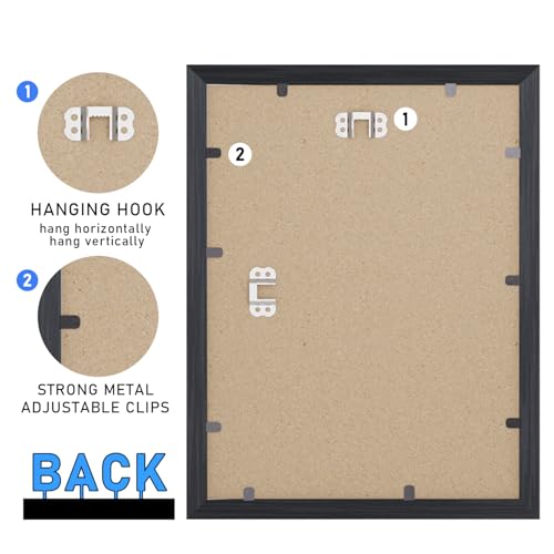 Bobeen 30x40cm Picture Frames, Pack of 3 Black Photo Frame (12x16in) for Table Top and Wall Mounting - Image 2