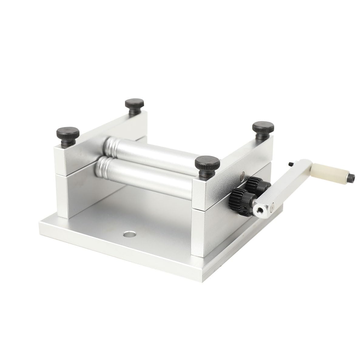 Lfhelper DIY Manual Plate Rolling Machine for Wood, Plastic, and Metal Strips, Precision Sheet Roll Bending Rolling Machine with Adjustable Rollers for Model Boats and Rail Models